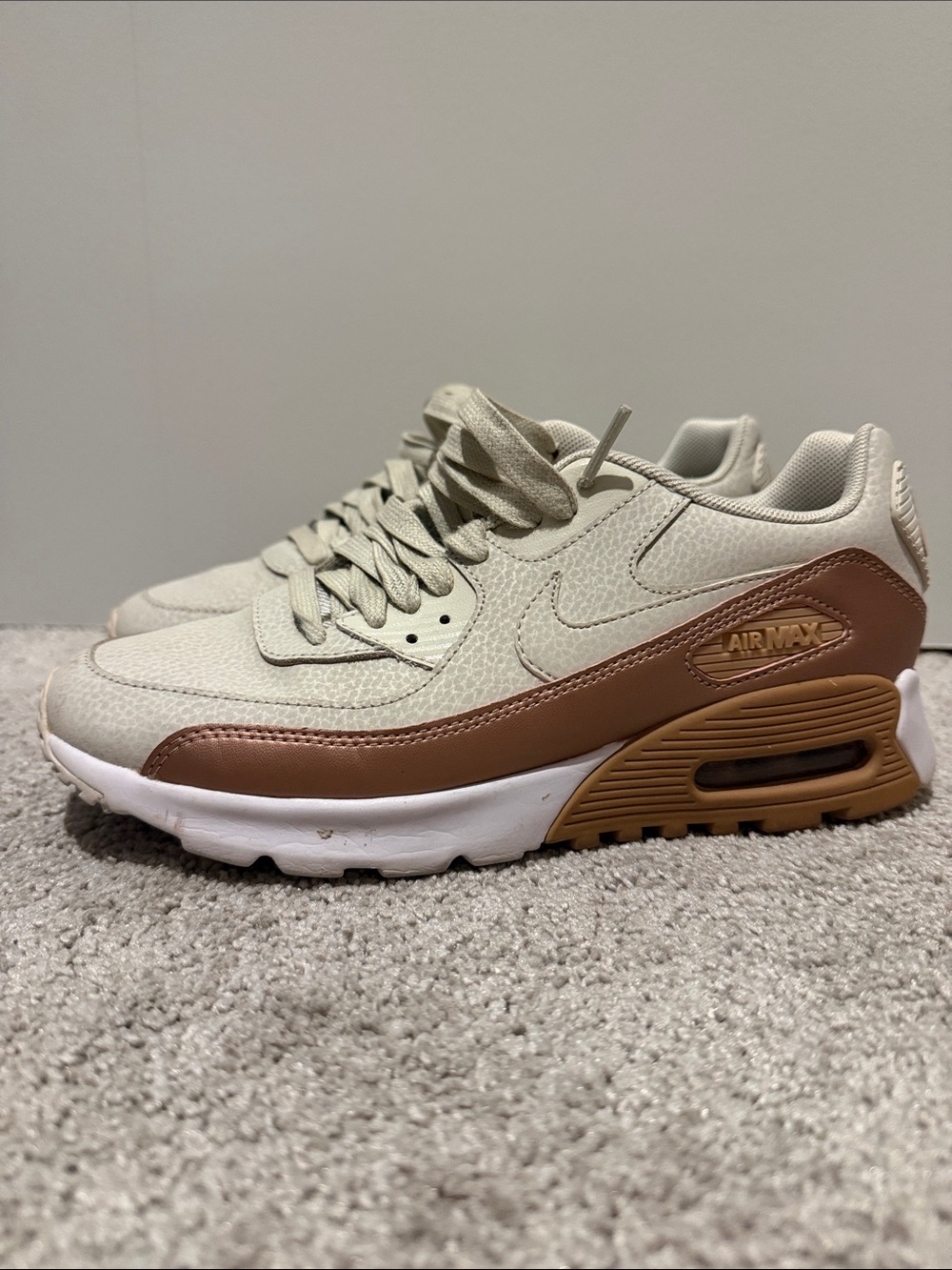 Nike Air Max 90 Ultra SE Sneakers Light Bone Bronze Metallic
